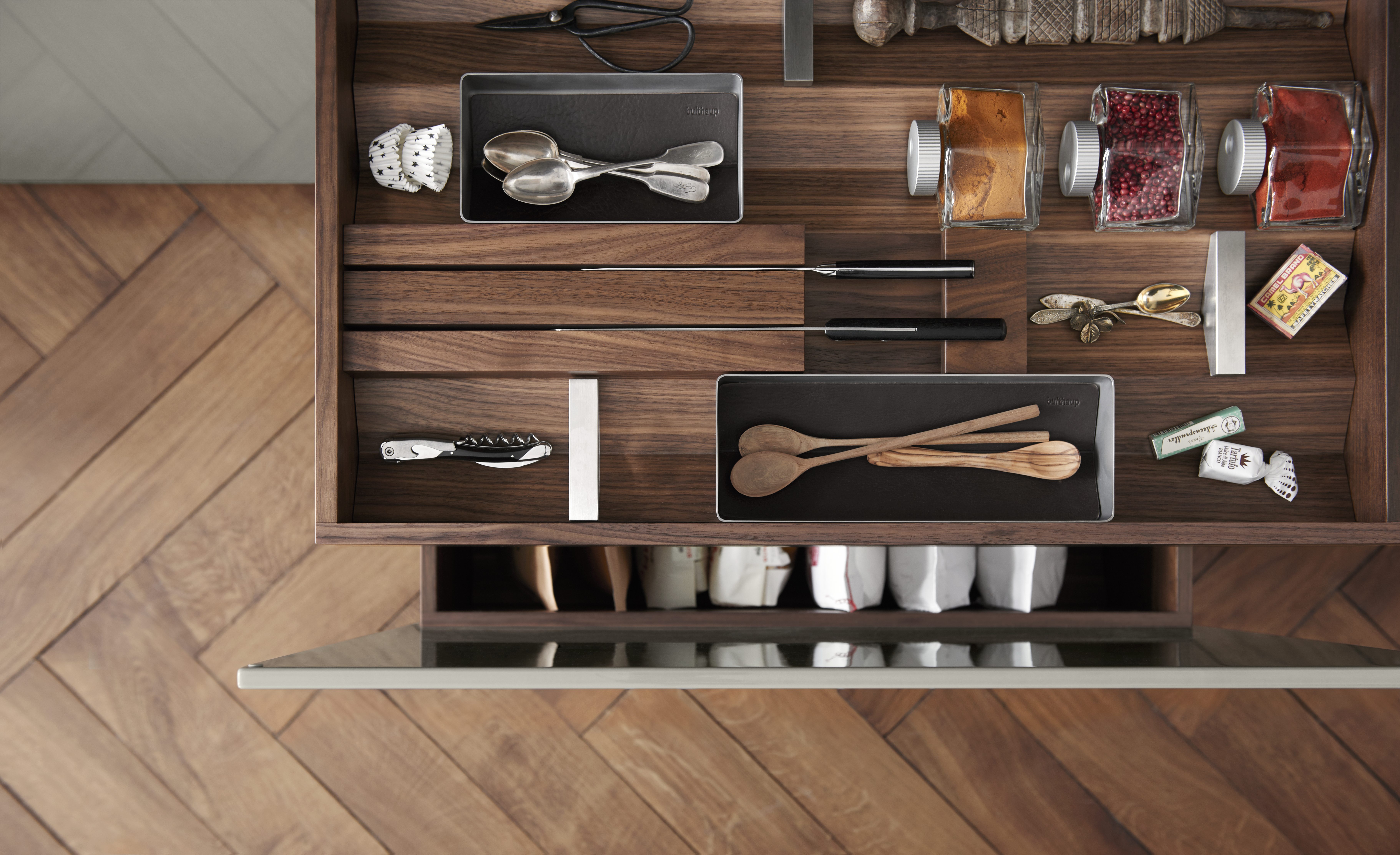 Bulthaup kitchen drawer.